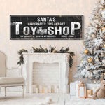 Santa's Toy Shop Sign