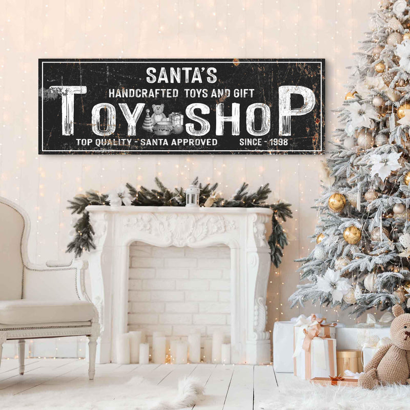 Santa's Toy Shop Sign