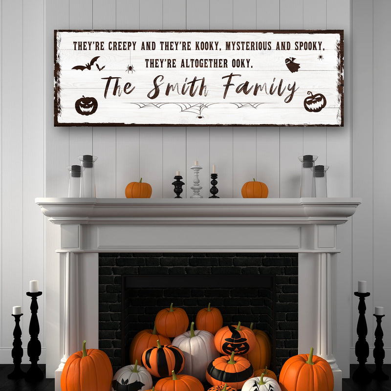Creepy Family Sign