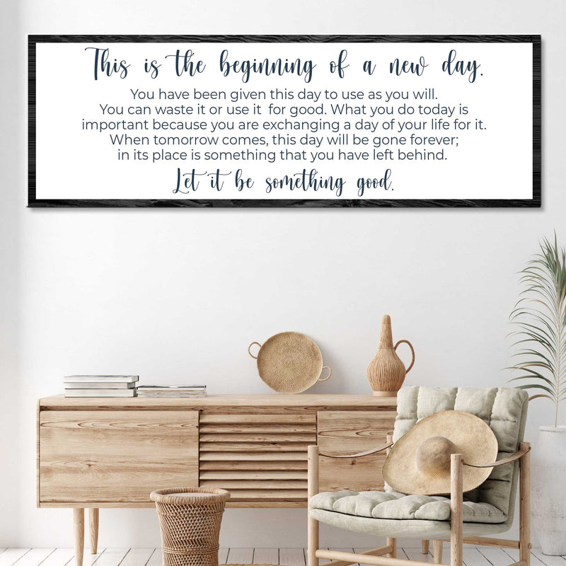 Beginning Of A New Day Sign II