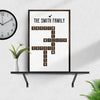 Scrabble Family Name Sign