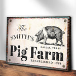 Rustic Pig Farm Sign II