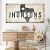 Texas Name Sign