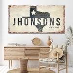 Texas Name Sign