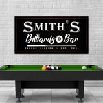 Billiards And Bar Sign