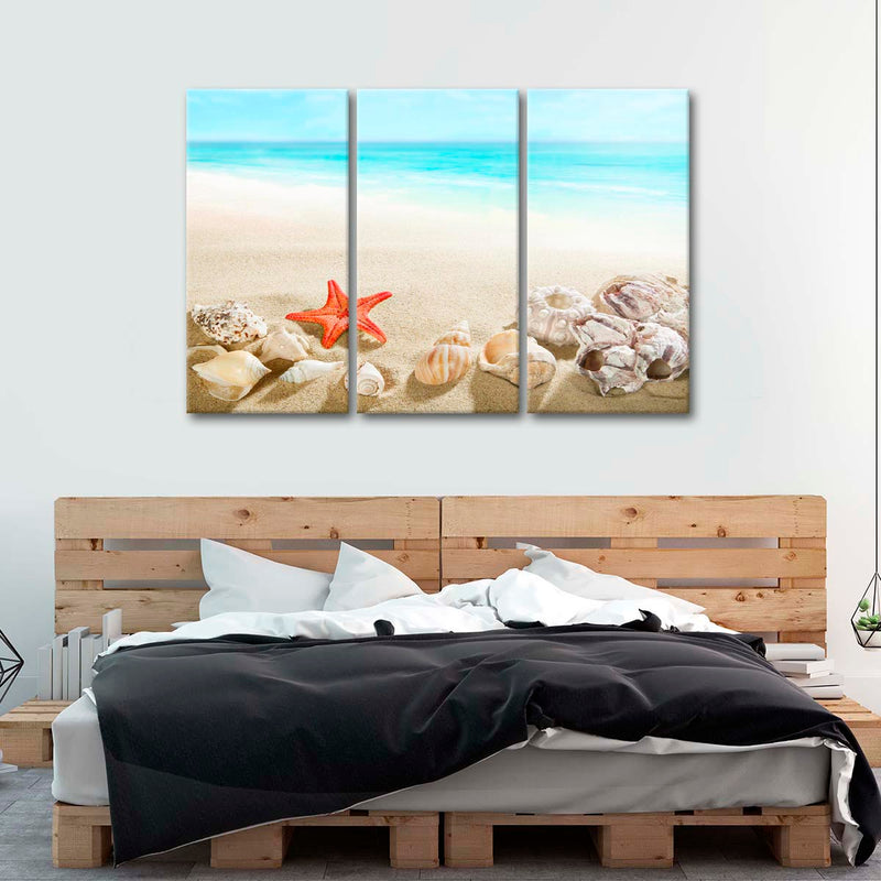 Seashells At The Beach Wall Art