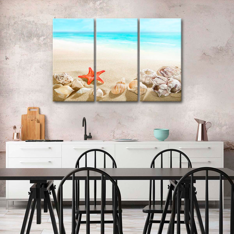 Seashells At The Beach Wall Art