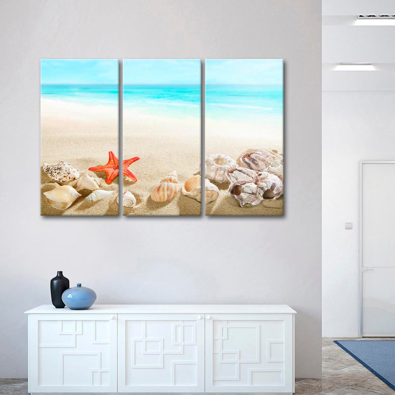 Seashells At The Beach Wall Art