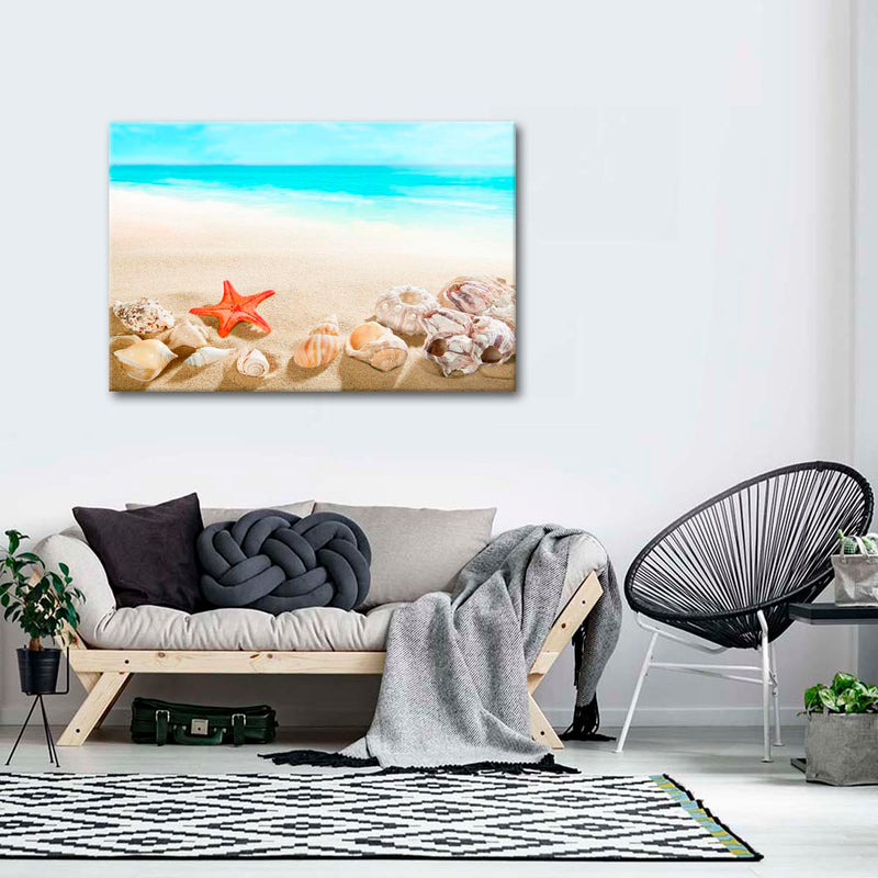 Seashells At The Beach Wall Art