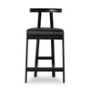 Tex Black Leather Counter Stool | ready to ship!