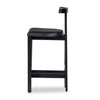 Tex Black Leather Counter Stool | ready to ship!