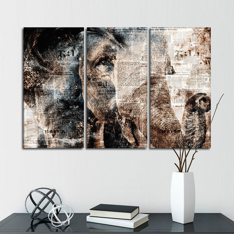 Textured Elephant Wall Art