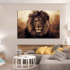 Grunge Lion Head Wall Art