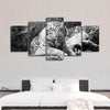 Textured White Tiger Wall Art