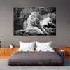 Textured White Tiger Wall Art