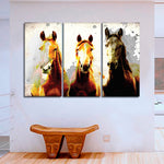Three Horse Heads Wall Art