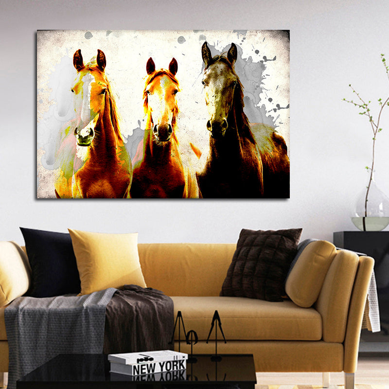 Three Horse Heads Wall Art
