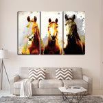 Three Horse Heads Wall Art