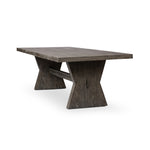 Tia Black Burnt Oak Dining Table | ready to ship!