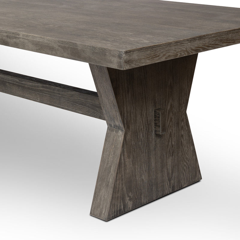 Tia Black Burnt Oak Dining Table | ready to ship!