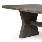 Tia Black Burnt Oak Dining Table | ready to ship!