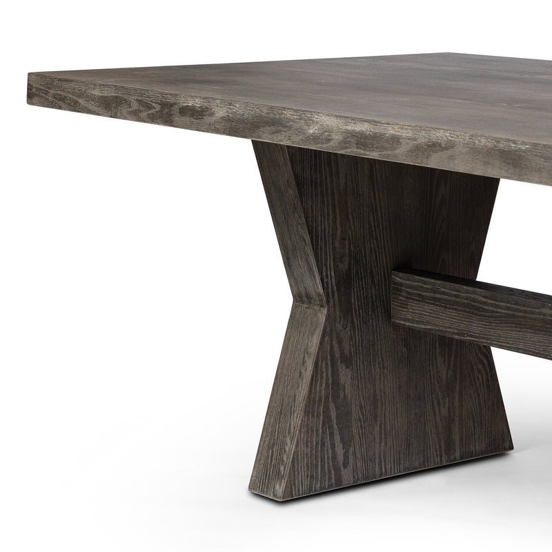 Tia Black Burnt Oak Dining Table | ready to ship!
