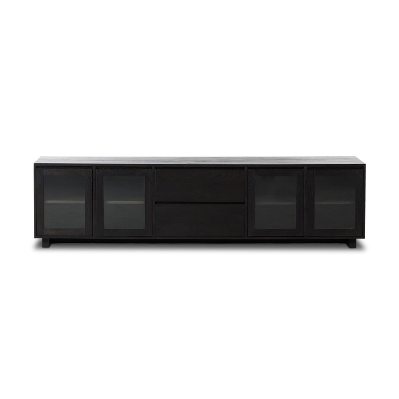Toni Worn Black Oak Media Console | ready to ship!