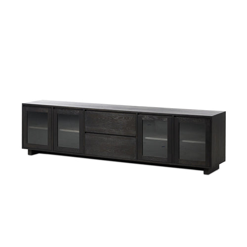 Toni Worn Black Oak Media Console | ready to ship!