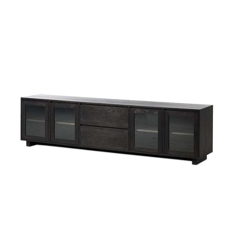 Toni Worn Black Oak Media Console | ready to ship!