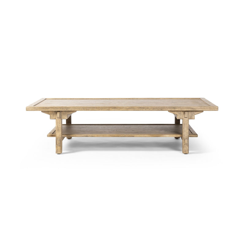 Trinity Distressed Light Oak Coffee Table | ready to ship!