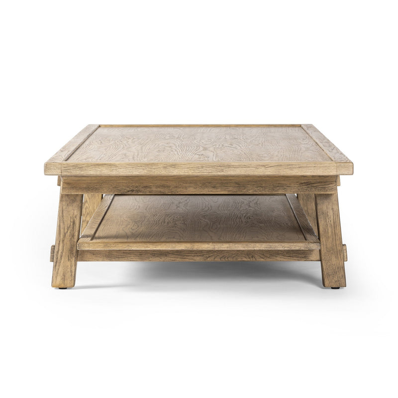 Trinity Distressed Light Oak Coffee Table | ready to ship!
