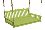 Keystone Amish Co. 5 Foot York Recycled Plastic Swing Bed, Tropical Lime