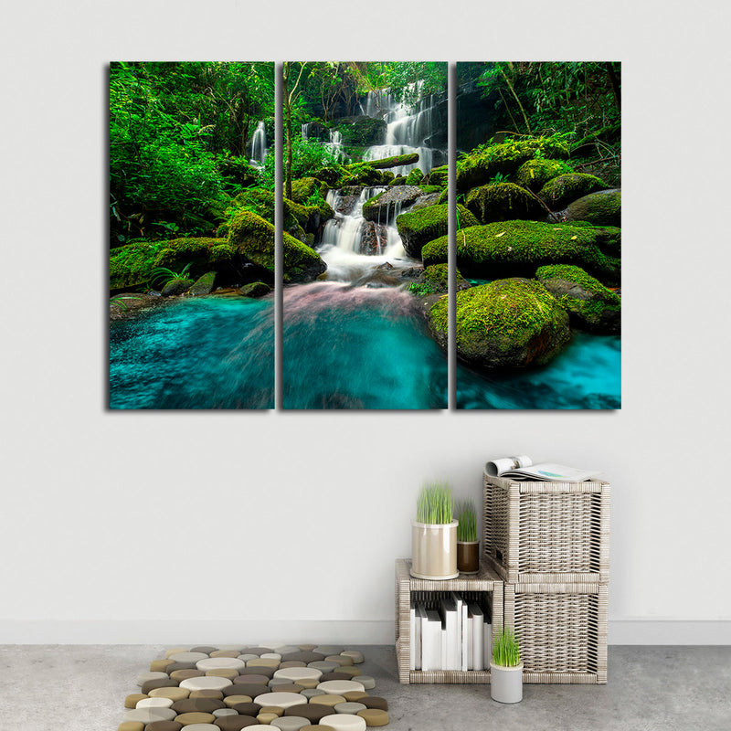 Tropical Waterfall Wall Art