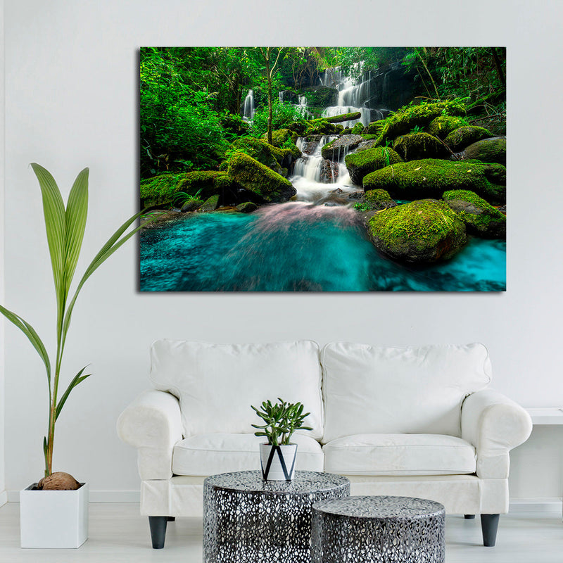 Tropical Waterfall Wall Art