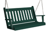 Keystone Amish Co. 5 Foot Franklin Poly Composite Porch Swing, Turf Green