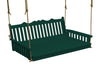 Keystone Amish Co. Twin York Recycled Plastic Swing Bed, Turf Green