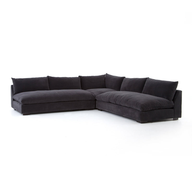 Grant 3-Piece Sectional - Henry Charcoal | shipping 7/25/2025