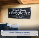 Family Lake House Paddle Sign II