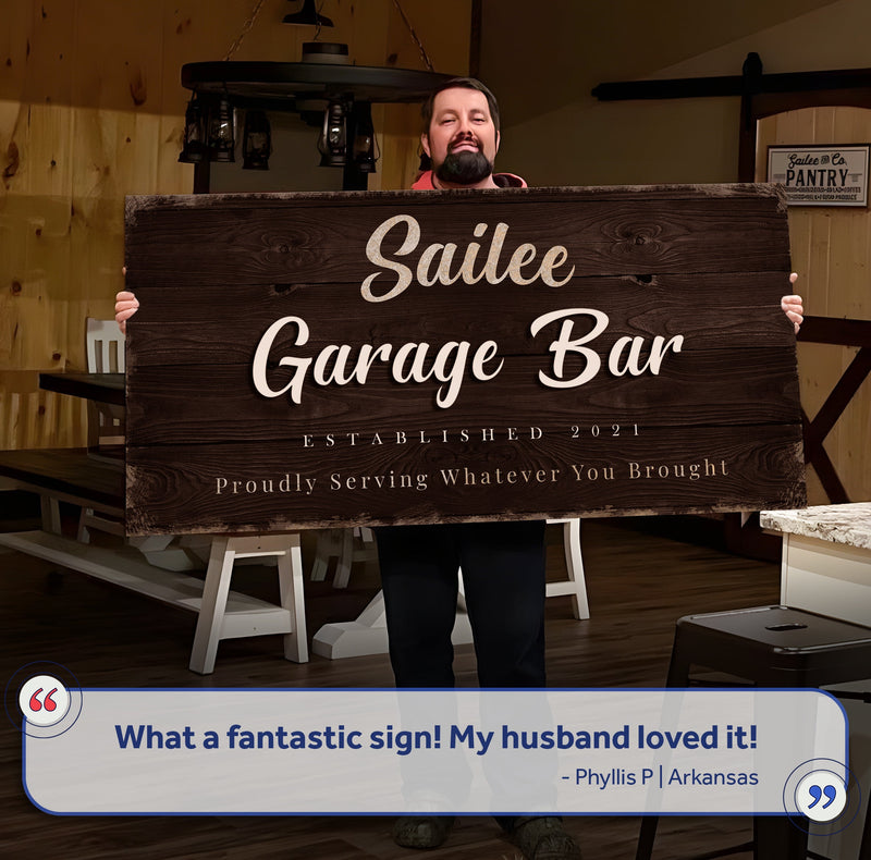 Garage Bar Sign VII