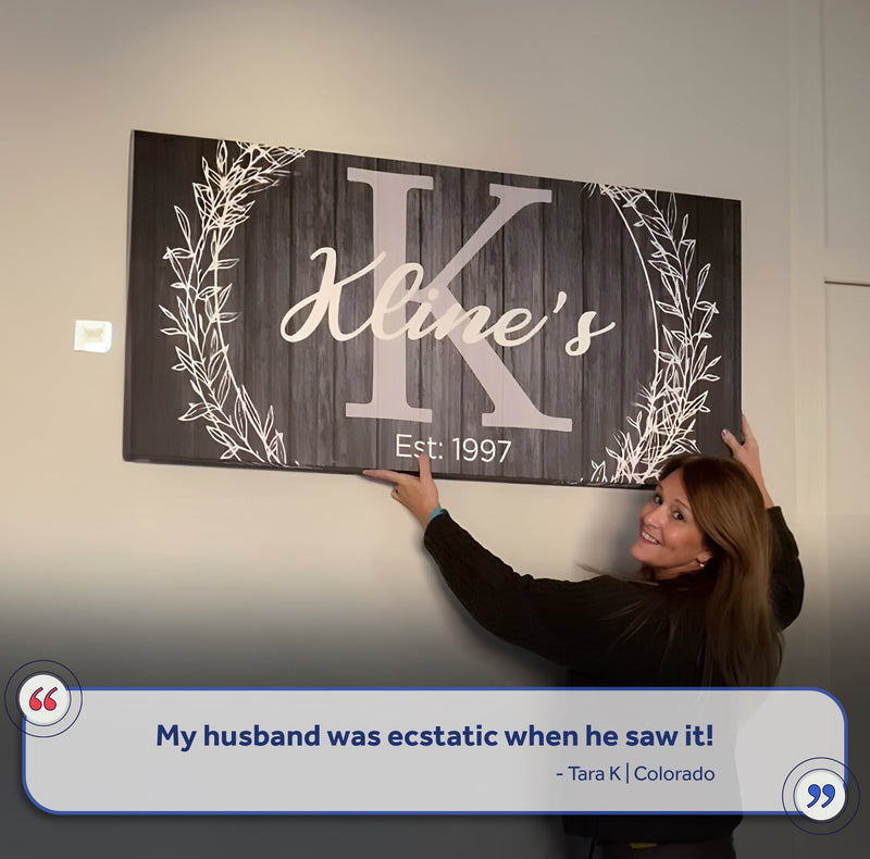 Family Monogram Sign