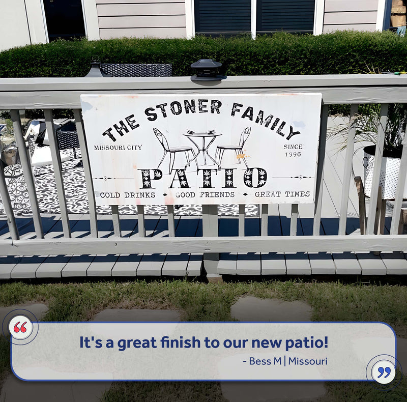 Family Patio Sign III