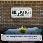 Family Patio Sign