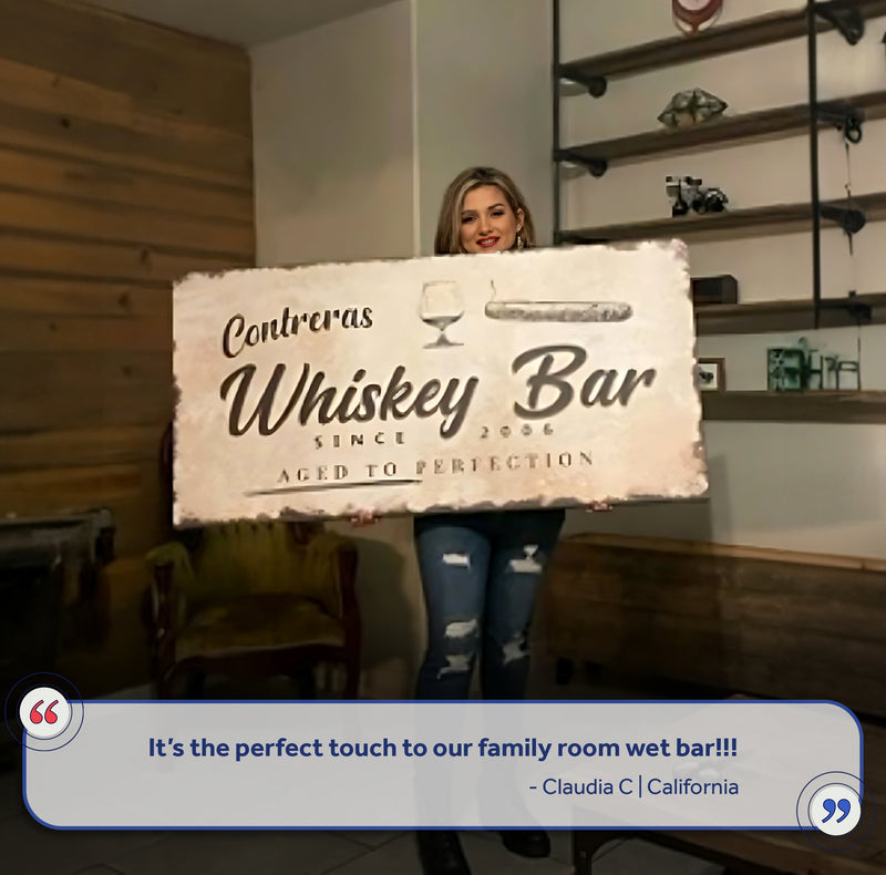 Whiskey Bar Sign IV