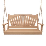 Keystone Amish Co. 6 Foot Sunburst Red Cedar Porch Swing Without Cupholders