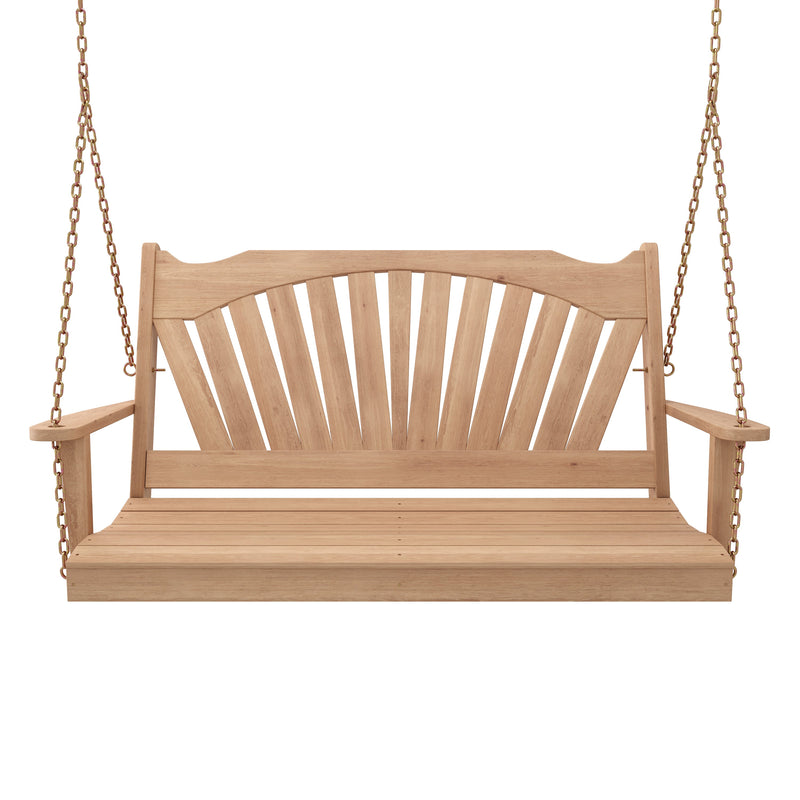 Keystone Amish Co. 6 Foot Sunburst Red Cedar Porch Swing Without Cupholders