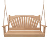 Keystone Amish Co. 6 Foot Sunburst Red Cedar Porch Swing With Cupholders