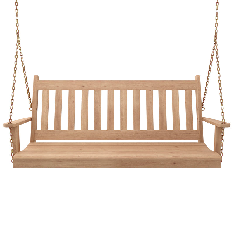 Keystone Amish Co. 4 Foot Franklin Red Cedar Porch Swing without Cupholders