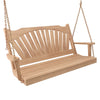 Keystone Amish Co. 6 Foot Sunburst Red Cedar Porch Swing Without Cupholders