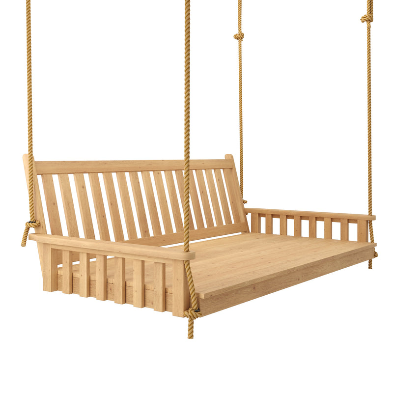 Keystone Amish Co. Twin Franklin Red Cedar Swing Bed, Unfinished