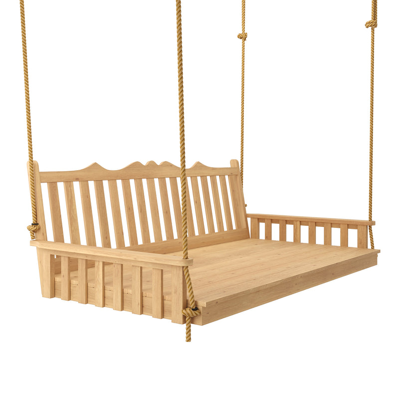 Keystone Amish Co. Twin York Red Cedar Swing Bed, Unfinished